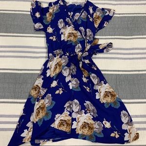 Sienna Sky Royal Blue Wrap Dress